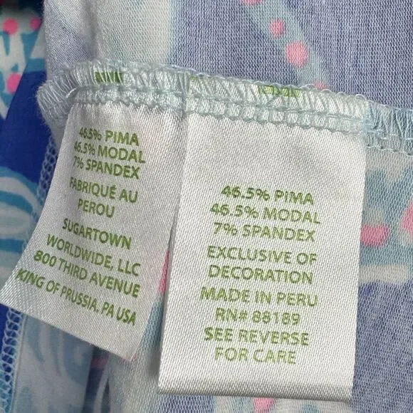 NWT Lilly Pulitzer Margot Tank Top Size S Blue Haven Pop Up Into The Deep Preppy - Picture 8 of 9